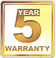 5 Year Warranty Logo